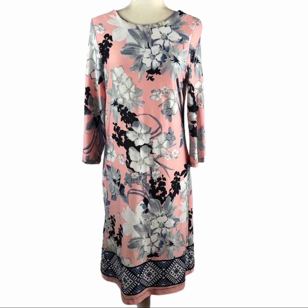 AA Studio Silky Floral Shift Dress